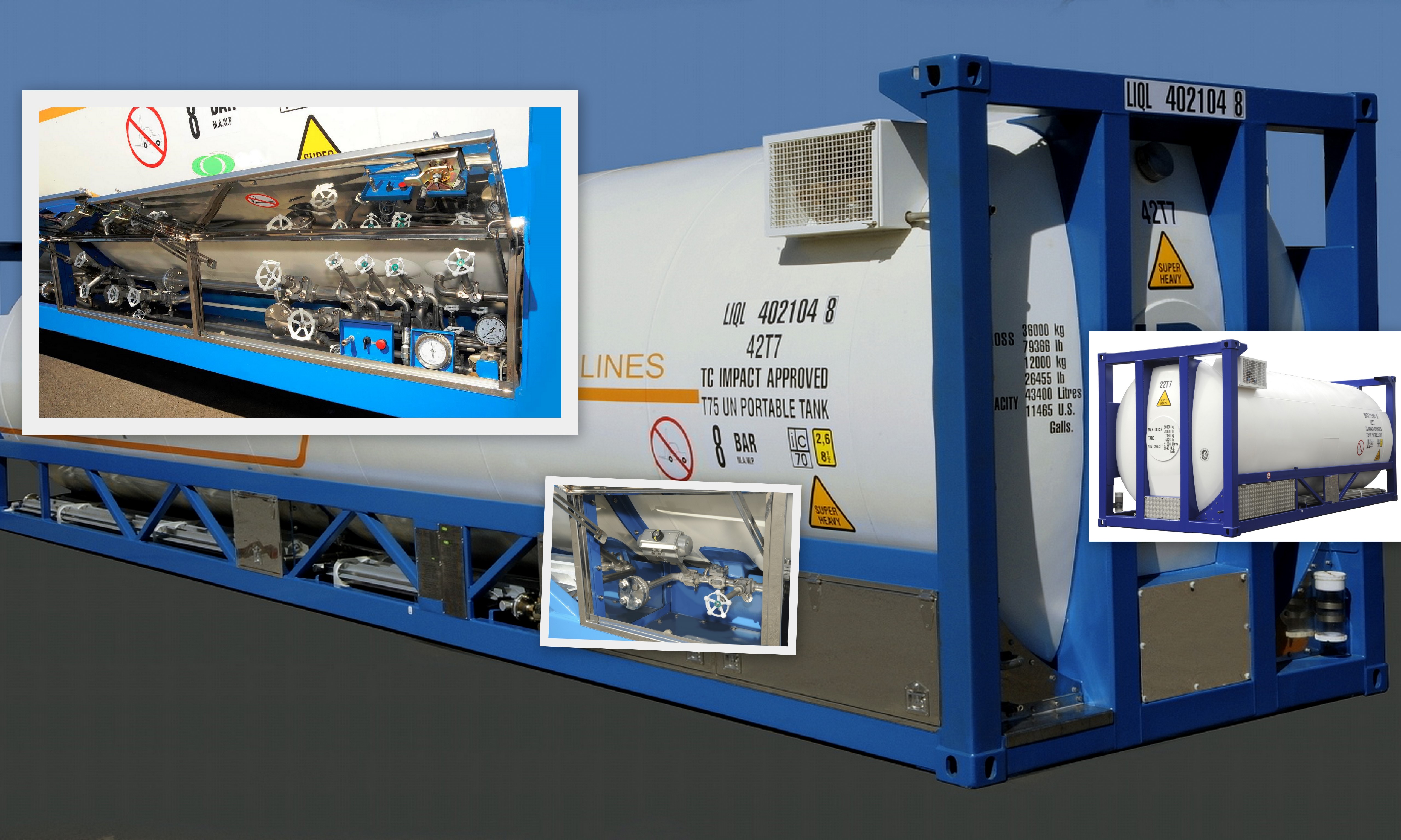 Intermodal T75 ISO Tank Containers